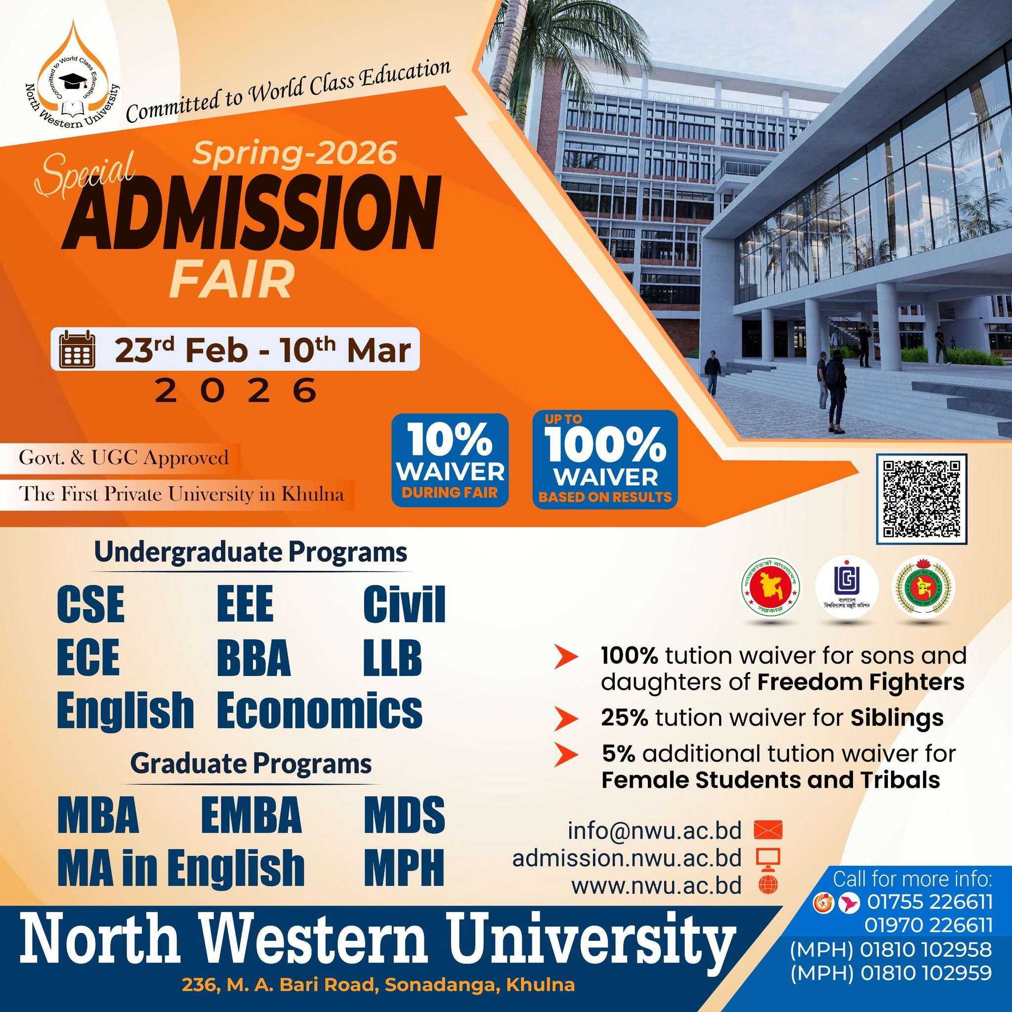 Admission Fair for Spring Semester 2026